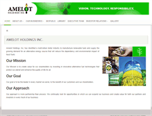 Tablet Screenshot of amelotholdings.com